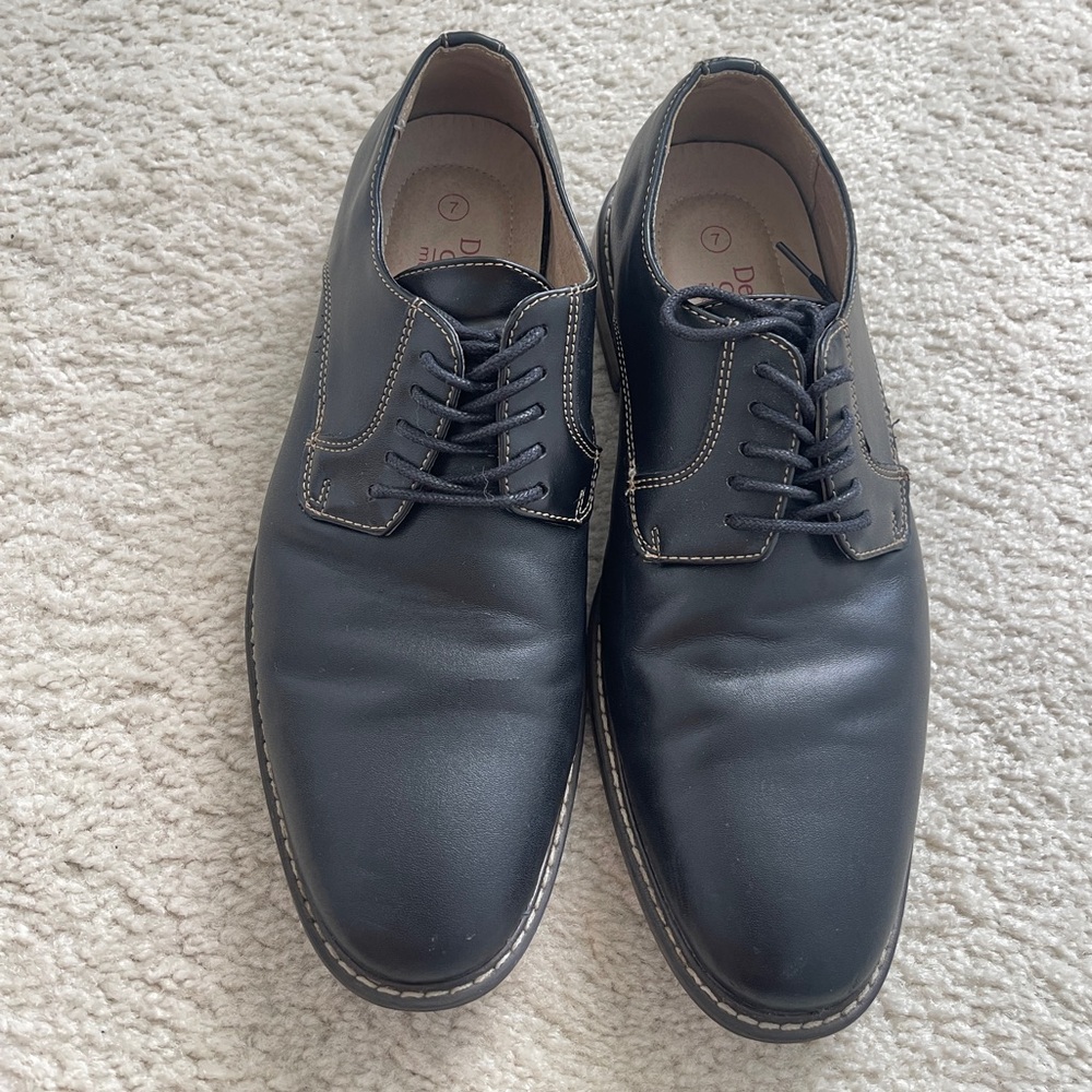 Dexter Black Leather Men's Oxfords